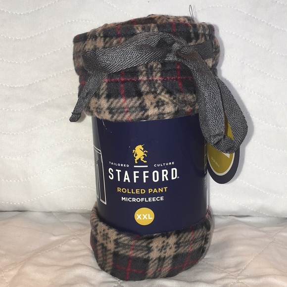 stafford mens microfleece pajama pants